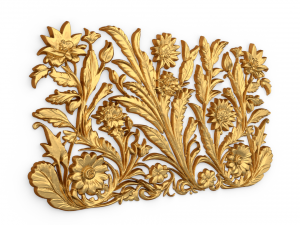 Mural classic flowers decor ornament 12 3D 모델
