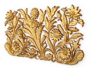 Mural classic flowers decor ornament 12 3D 모델