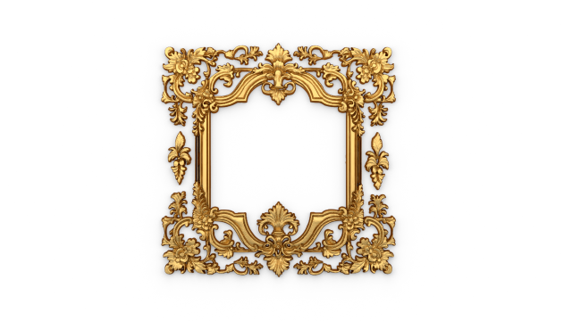 Plaster decorative frame ornament 14 3D 모델 .c4d .max .obj .3ds .fbx .stl .blend 
