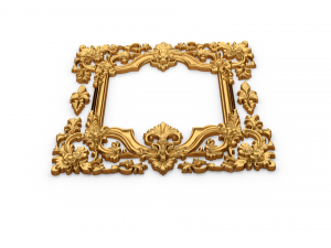 Plaster decorative frame ornament 14 3D 모델