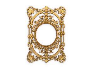 Plaster decorative frame ornament 15 3D 모델