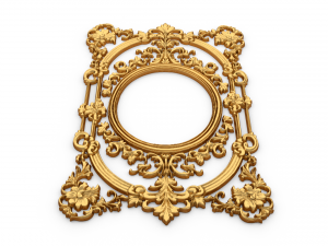 Plaster decorative frame ornament 15 Model 3D