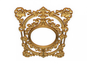 Plaster decorative frame ornament 15 Model 3D