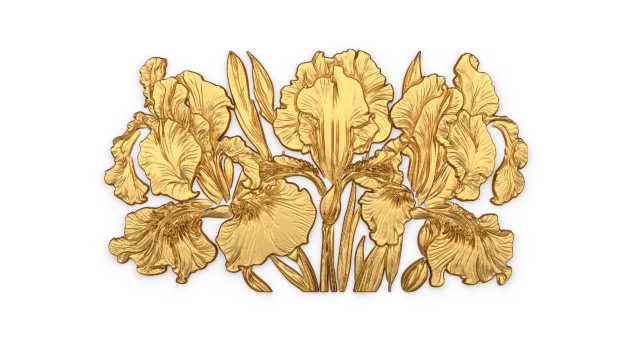 Mural classic flowers decor ornament 14 3D Model .c4d .max .obj .3ds .fbx .stl .blend 
