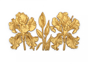 Mural classic flowers decor ornament 15 3D 모델