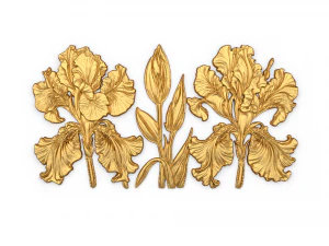 Duvar klasik çiçek dekor süsleme 15 3D Model