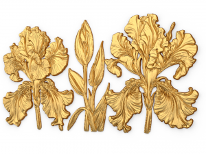 Mural classic flowers decor ornament 15 3D 모델