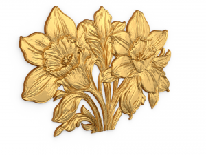 Mural classic flowers decor ornament 16 3D 모델