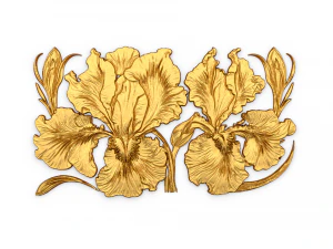 Mural classic flowers decor ornament 17 3D Model