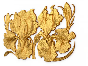 Mural classic flowers decor ornament 17 3D Model