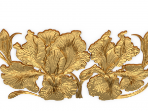 Mural classic flowers decor ornament 17 3D 모델