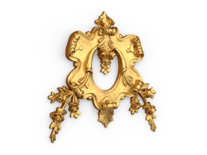 Classic carved decor ornament 470 Modello 3D