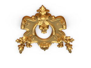 Classic carved decor ornament 470 Modello 3D