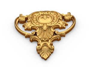 Classic carved decor ornament 471 3D 모델