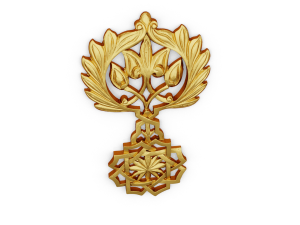 Classic carved decor ornament 473 Modello 3D
