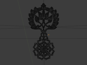 Classic carved decor ornament 473 Modello 3D