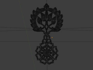 Classic carved decor ornament 473 3D Model