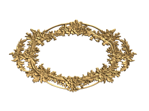 Plaster decorative frame ornament 22 3D-Modell