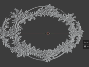 Plaster decorative frame ornament 22 3D-Modell