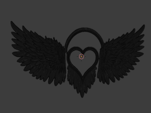 Wings Printable carved decor 18 3D 모델