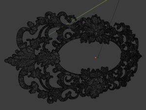 Plaster decorative frame ornament 23 3D-Modell