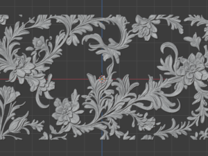 Decorative Ceiling 020 Model 3D
