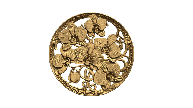 Classic circular carved decor ornament 10 Modello 3D .c4d .max .obj .3ds .fbx .stl .blend 