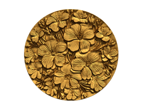 Classic circular carved decor ornament 11 3D Model
