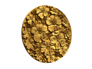 Classic circular carved decor ornament 11 Modello 3D