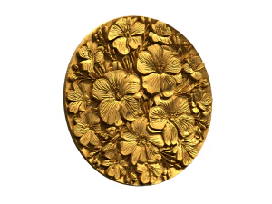 Classic circular carved decor ornament 11 3D Model
