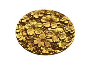 Classic circular carved decor ornament 11 3D Model