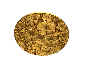Classic circular carved decor ornament 11 3D Model