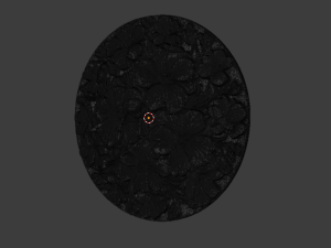 Classic circular carved decor ornament 11 Modello 3D