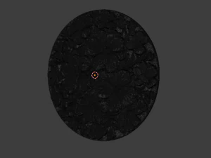 Classic circular carved decor ornament 11 3D Model