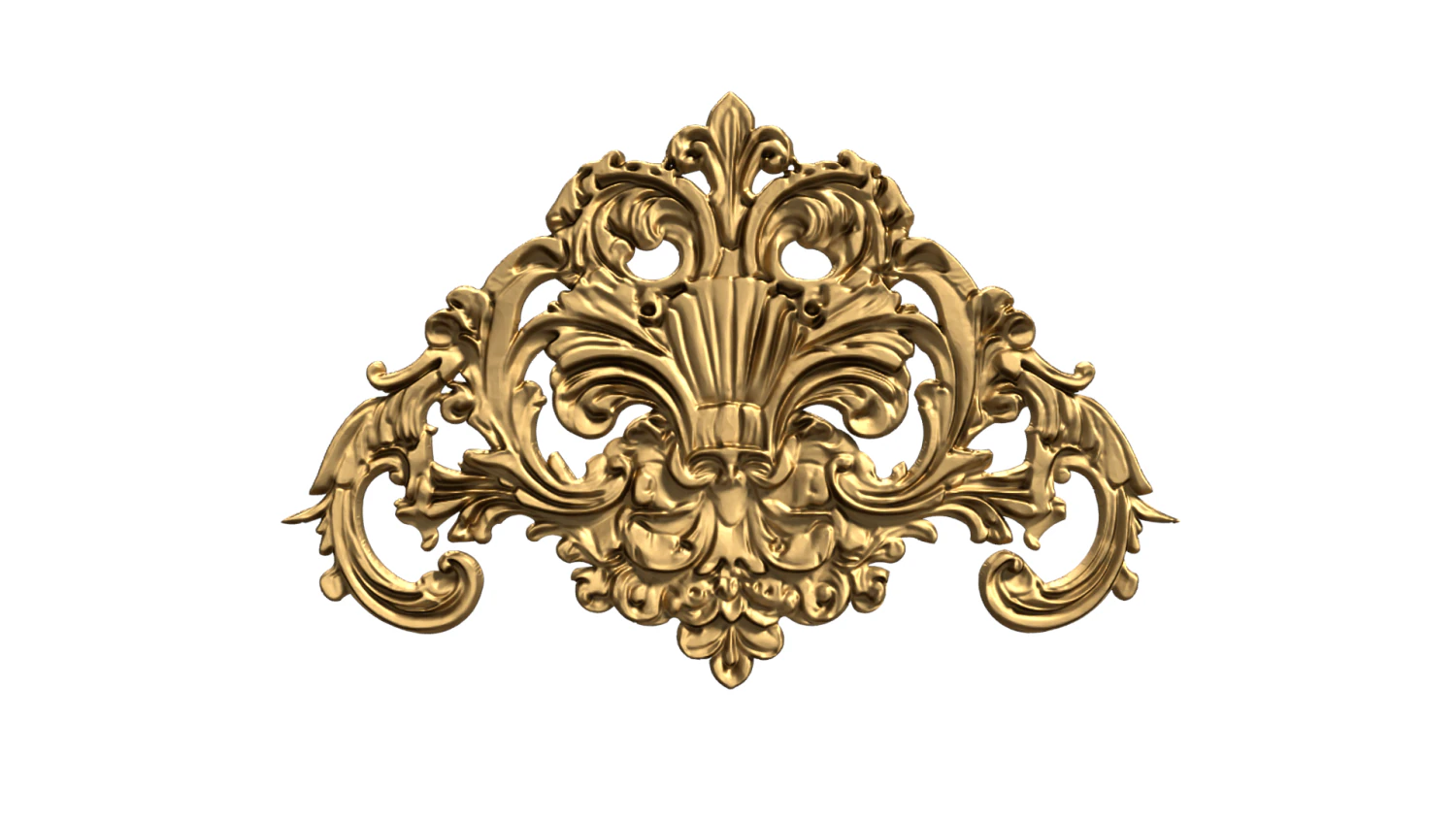 Classic carved decor ornament 475 3D Model .c4d .max .obj .3ds .fbx .stl .blend 