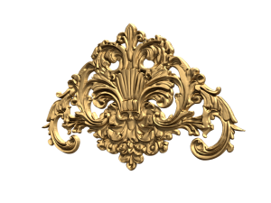 Classic carved decor ornament 475 Modello 3D