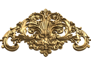 Classic carved decor ornament 475 Modello 3D