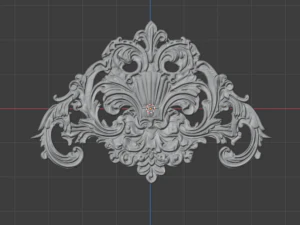 Classic carved decor ornament 475 3D Model