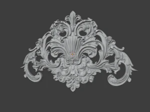 Classic carved decor ornament 475 3D Model