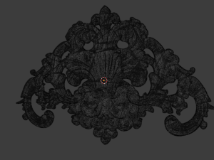 Classic carved decor ornament 475 Modello 3D
