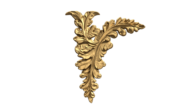 Classic corner angle carved decor ornament 475 Modello 3D .c4d .max .obj .3ds .fbx .stl .blend 