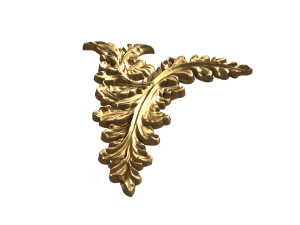 Classic corner angle carved decor ornament 475 Modello 3D