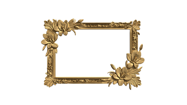 Carved frame decor 01 Modelo 3D .c4d .max .obj .3ds .fbx .stl .blend 