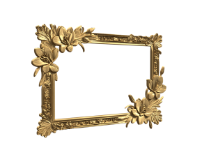 Carved frame decor 01 Modelo 3D