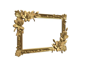 Carved frame decor 01 3D Model