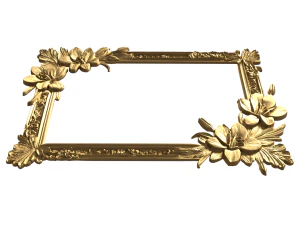 Carved frame decor 01 3D Model