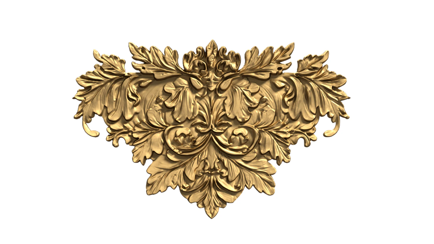 Classic carved decor ornament 476 3D Model .c4d .max .obj .3ds .fbx .stl .blend