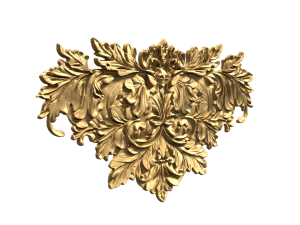 Classic carved decor ornament 476 Modello 3D