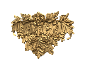 Classic carved decor ornament 476 Modello 3D
