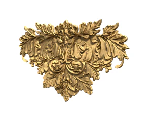 Classic carved decor ornament 476 3D Model